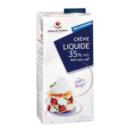 Crème liquide 35% MG | Grossiste alimentaire | Délice & Création