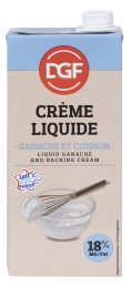 Crème liquide 18% MG | Grossiste alimentaire | Délice & Création