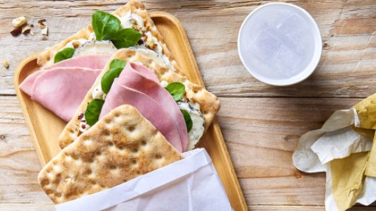 Recette : Sandwich pain suédois jambon au chèvre - Délice &amp; Création